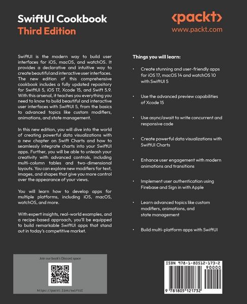 Produktbild: SwiftUI Cookbook - Third Edition