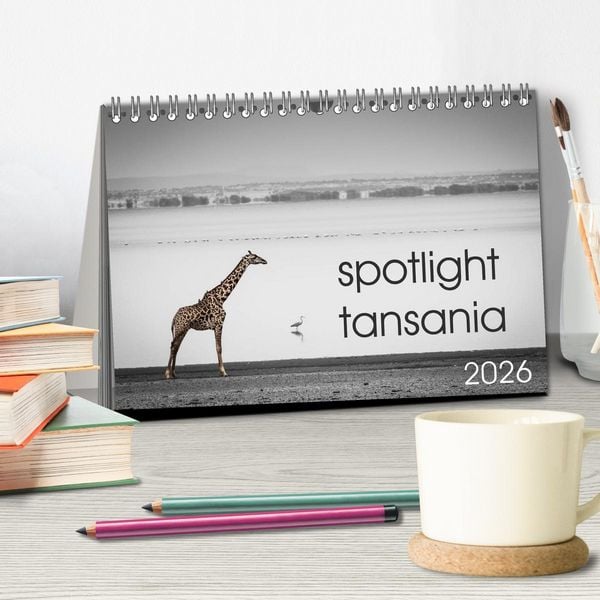 Produktbild: spotlight tansania (Tischkalender 2026 DIN A5 quer), CALVENDO Monatskalender