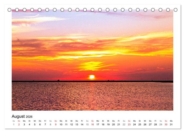 Produktbild: OSTFRIESLAND Strand und Mee(h)r (Tischkalender 2026 DIN A5 quer), CALVENDO Monatskalender