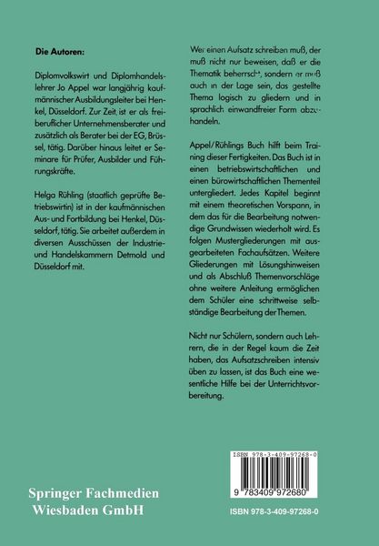 Produktbild: Kaufm&auml;nnische Aufs&auml;tze