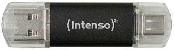 Produktbild: Intenso Twist Line USB-Stick 64 GB Anthrazit 3539490 USB-A, USB-C&reg;, USB-A (USB 3.1 Gen 1)