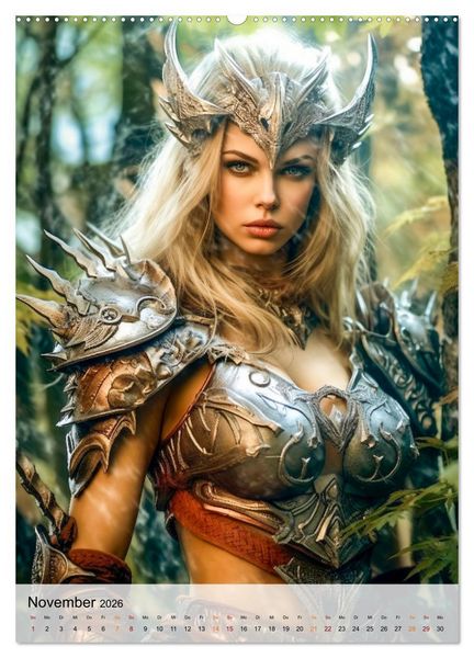 Produktbild: Fantasy Queens (Wandkalender 2026 DIN A2 hoch), CALVENDO Monatskalender