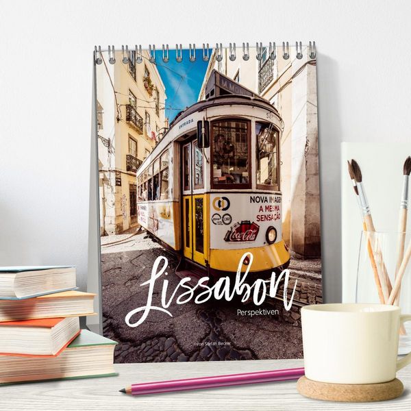 Produktbild: Lissabon Perspektiven (Tischkalender 2026 DIN A5 hoch), CALVENDO Monatskalender