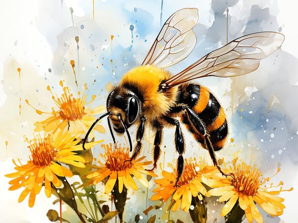 Produktbild: CALVENDO Puzzle Summ summ summ | 1000 Teile Lege-Gr&ouml;&szlig;e 64x48cm Foto-Puzzle f&uuml;r gl&uuml;ckliche Stunden