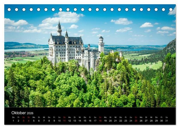 Produktbild: Unser Bayern (Tischkalender 2026 DIN A5 quer), CALVENDO Monatskalender