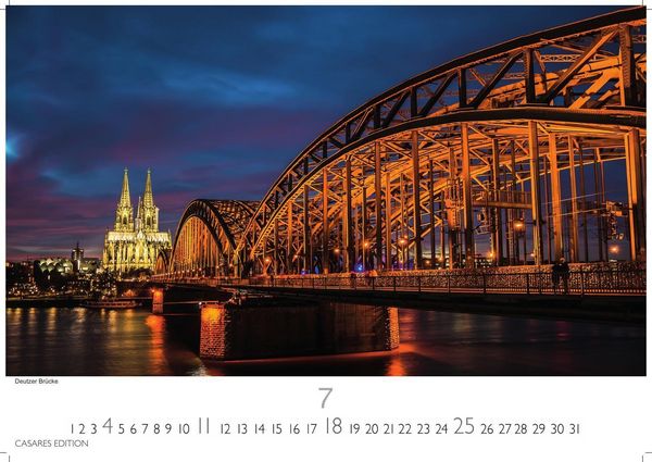 Produktbild: K&ouml;ln Kalender 2027 &ndash; Wandkalender | Fotokalender Deutschland 50x35cm &ndash; beeindruckende Fotos vom Dom, Rhein & Altstadt, gro&szlig;formatig, hochwertigl verarbeitet