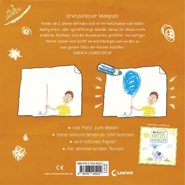 Produktbild: Mein buntes Kritzel-Malbuch (Rakete)