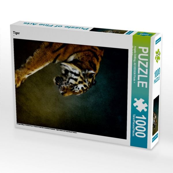 CALVENDO Puzzle Tiger | 1000 Teile Lege-Größe 64x48cm Foto-Puzzle für glückliche Stunden