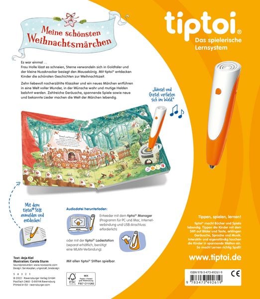 Produktbild: tiptoi&reg; M&auml;rchenb&uuml;cher - Meine sch&ouml;nsten Weihnachtsm&auml;rchen