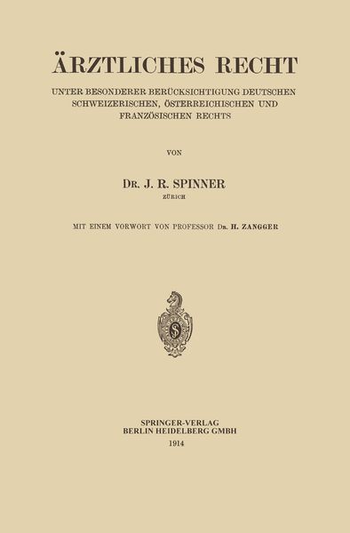Produktbild: &Auml;rztliches Recht