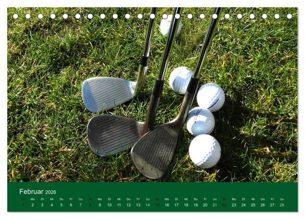 Produktbild: Golf Sport (Tischkalender 2026 DIN A5 quer), CALVENDO Monatskalender