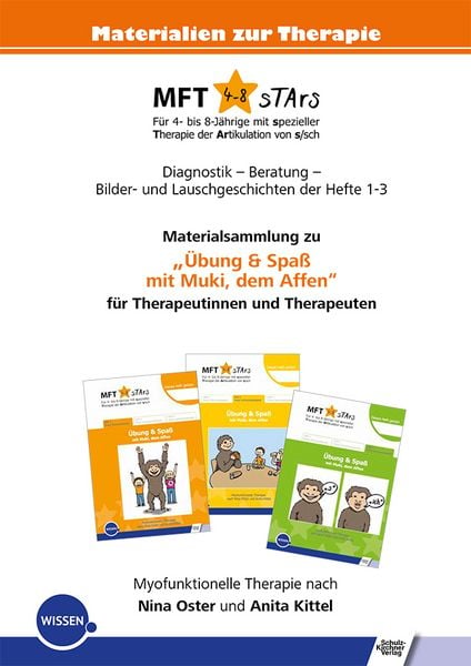 Produktbild: MFT 4-8 sTArs - Materialsammlung zu "&Uuml;bung & Spa&szlig; mit Muki, dem Affen" f&uuml;r Therapeutinnen und Therapeuten