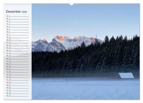 Produktbild: Alpenauszeit - Die Bergh&uuml;tten unserer Alpen (Wandkalender 2026 DIN A2 quer), CALVENDO Monatskalender