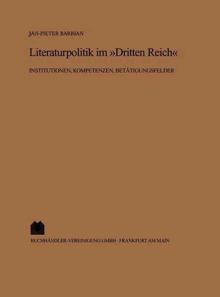 Produktbild: Literaturpolitik im "Dritten Reich"
