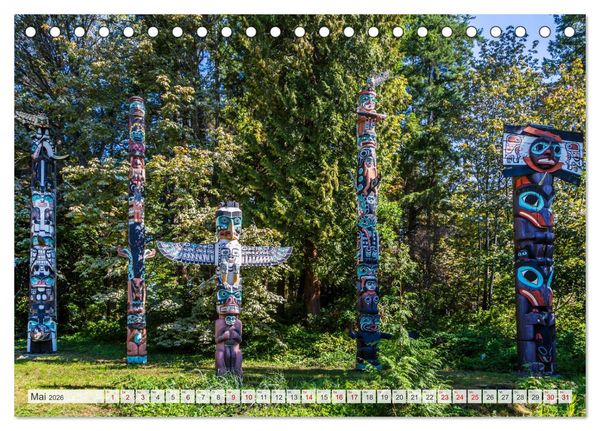 Produktbild: VANCOUVER K&uuml;stencharme und Urbanit&auml;t (Tischkalender 2026 DIN A5 quer), CALVENDO Monatskalender