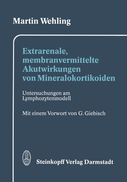 Produktbild: Extrarenale, membranvermittelte Akutwirkungen von Mineralokortikoiden