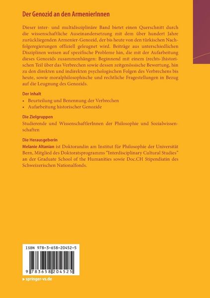 Produktbild: Der Genozid an den ArmenierInnen