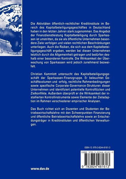 Produktbild: Das Kapitalbeteiligungsgesch&auml;ft der Sparkassen-Finanzgruppe