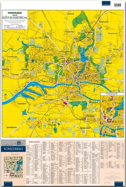 Produktbild: Stadtplan v. Koenigsberg Stand 1931