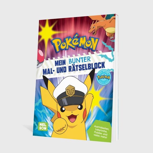 Produktbild: Pok&eacute;mon Activity-Buch: Pok&eacute;mon Mein bunter Mal- und R&auml;tselblock