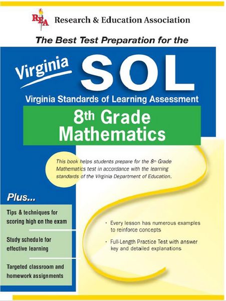 Produktbild: Virginia SOL Grade 8 Math