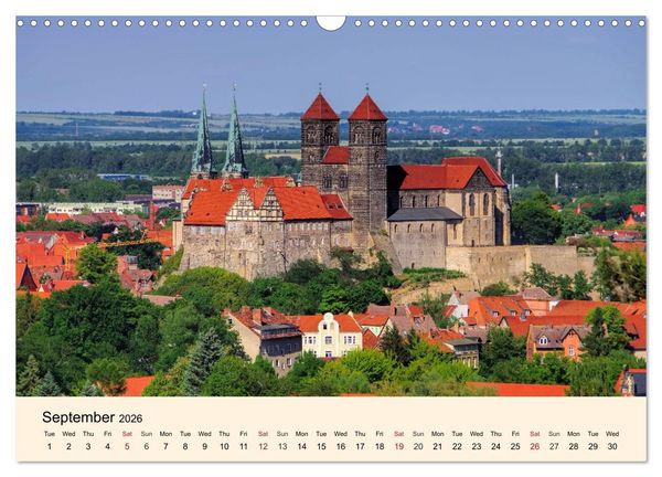 Produktbild: Quedlinburg - World Heritage Site in the Harz Mountains (Wall Calendar 2026 DIN A3 landscape), CALVENDO 12 Month Wall Calendar