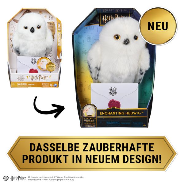 Produktbild: Harry Potter - Interaktive Pl&uuml;sch-Eule Hedwig mit &uuml;ber 15 Ger&auml;uschen und Bewegungen