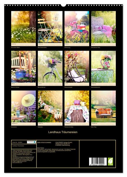 Produktbild: Landhaus Tr&auml;umereien (hochwertiger Premium Wandkalender 2026 DIN A2 hoch), Kunstdruck in Hochglanz