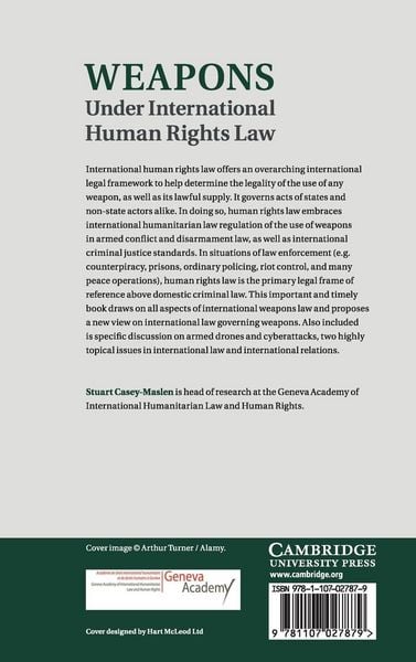 Produktbild: Weapons Under International Human Rights Law