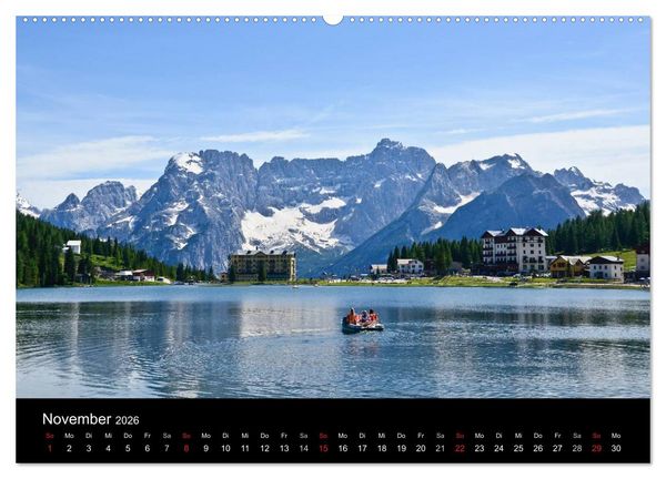 Produktbild: Seen im Gebirge (hochwertiger Premium Wandkalender 2026 DIN A2 quer), Kunstdruck in Hochglanz