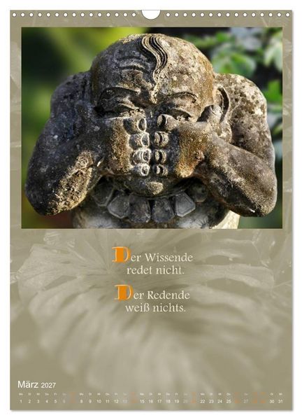 Produktbild: G&ouml;tter, D&auml;monen und Weisheiten aus Fernost (Wandkalender 2027 DIN A3 hoch), CALVENDO Monatskalender