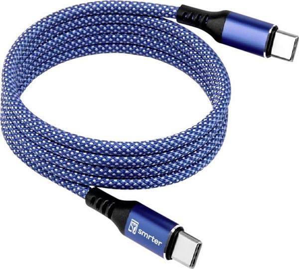 Produktbild: Smrter USB-Ladekabel USB-C&reg; Stecker 1m Blau MAGNETO_C2C_BL_R
