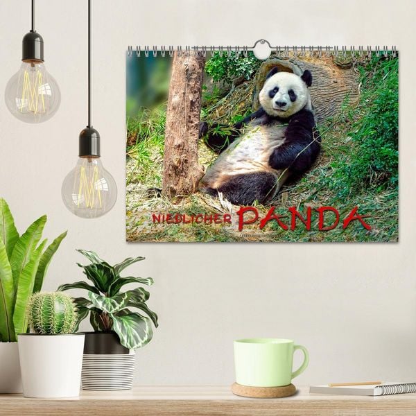 Produktbild: Niedlicher Panda (Wandkalender 2026 DIN A4 quer), CALVENDO Monatskalender