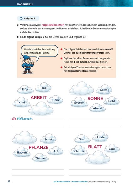 Produktbild: Die Wortartenfabrik &ndash; Nomen und Artikel &ndash; Lehrerheft