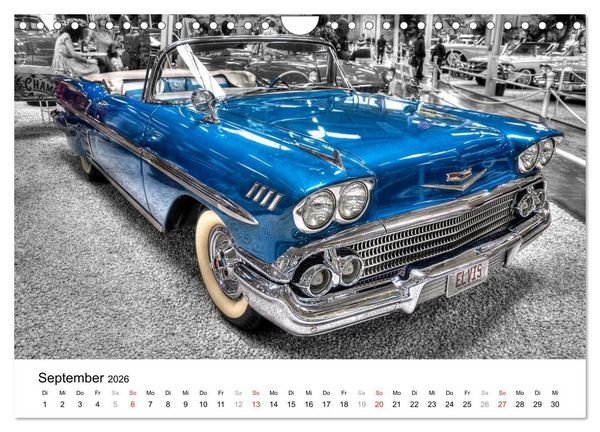 Produktbild: Classic Dream Cars (Wandkalender 2026 DIN A4 quer), CALVENDO Monatskalender