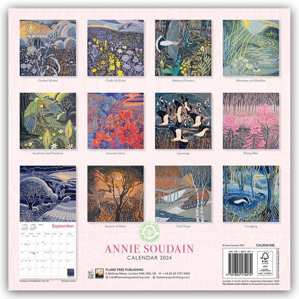 'Annie Soudain 2024' 'Wandkalender'