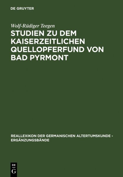 Produktbild: Studien zu dem kaiserzeitlichen Quellopferfund von Bad Pyrmont