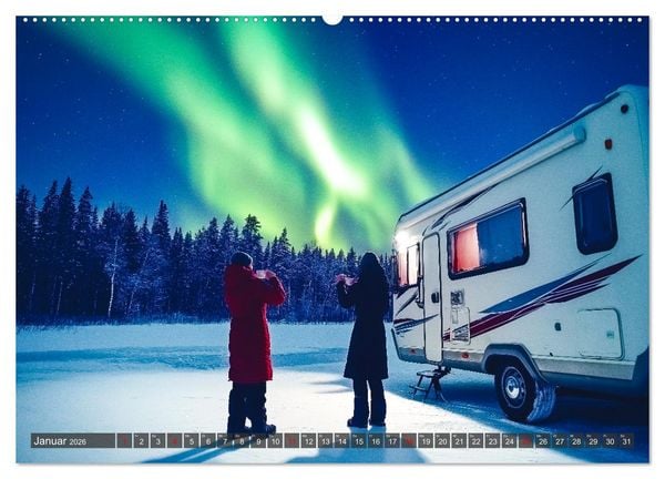 Produktbild: Abenteuer Wildcamping - Mit dem Camper um die Welt (hochwertiger Premium Wandkalender 2026 DIN A2 quer), Kunstdruck in Hochglanz