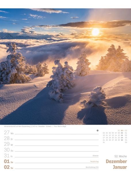 Produktbild: Planet Erde Wochenplaner Kalender 2027 | Landschaften der Welt