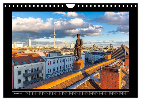 Produktbild: Schornsteinfeger &uuml;ber Berlin 2026 (Wandkalender 2026 DIN A4 quer), CALVENDO Monatskalender