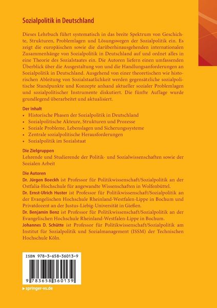 Produktbild: Sozialpolitik in Deutschland