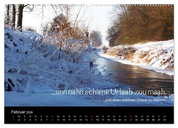 Produktbild: Die Wetterau mit Mundart-Statements (hochwertiger Premium Wandkalender 2026 DIN A2 quer), Kunstdruck in Hochglanz