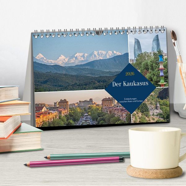 Produktbild: Der Kaukasus - Entdeckungen zwischen Asien und Europa (Tischkalender 2026 DIN A5 quer), CALVENDO Monatskalender