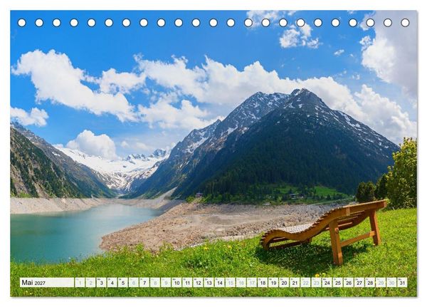 Produktbild: Zillertal - Bergidylle rund um Mayrhofen 2027 (Tischkalender 2027 DIN A5 quer), CALVENDO Monatskalender