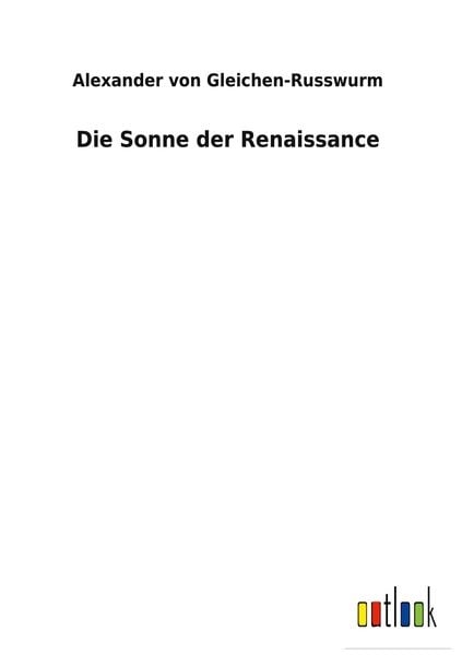 Produktbild: Die Sonne der Renaissance