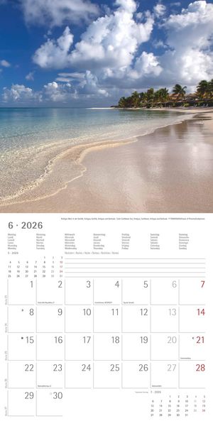 Produktbild: Alpha Edition - Am Meer 2026 Broschürenkalender, 30x30cm, Wandkalender mit Platz für Notizen und Termine, Bilder rund ums Meer, Monatsübersicht und Fe