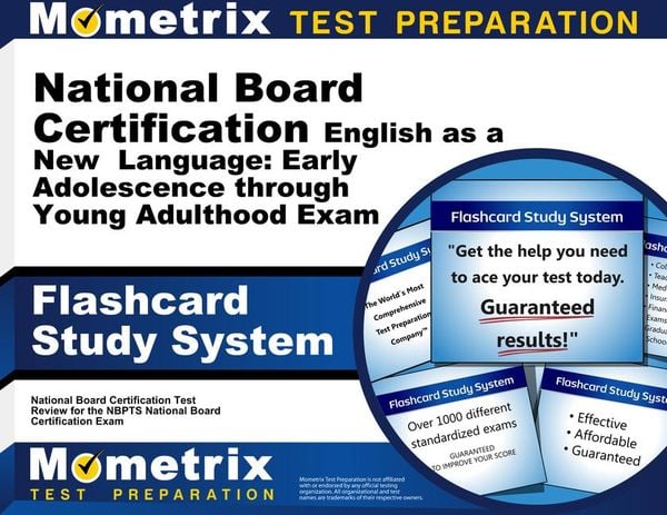 Produktbild: Flashcard Study System for the National Board Certification English as a New Language: Early Adolescence Through Young Adulthood Exam