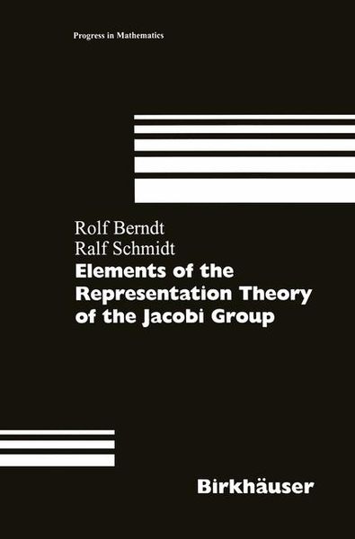 Produktbild: Elements of the Representation Theory of the Jacobi Group