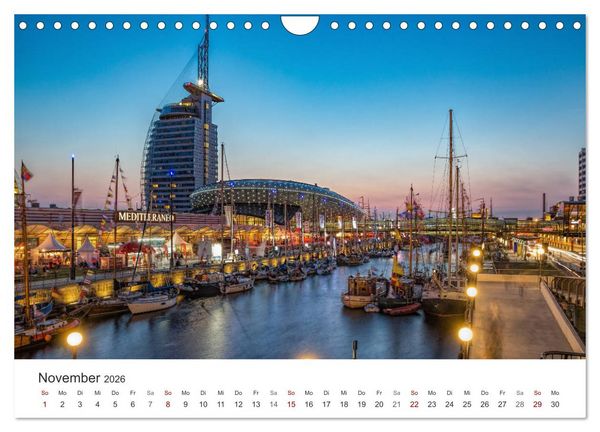 Produktbild: Nieders&auml;chsische K&uuml;ste - K&uuml;stenorte von Ostfriesland bis Bremerhaven (Wandkalender 2026 DIN A4 quer), CALVENDO Monatskalender