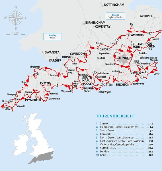 Produktbild: Entdeckertouren mit dem Wohnmobil England - Der S&uuml;den